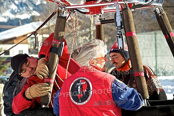 2010-01-23 Hot air balloon festival in the Tannheim Valley. Austria