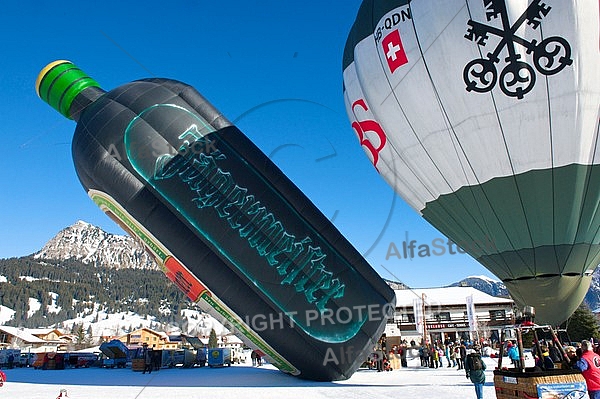 2010-01-23 Hot air balloon festival in the Tannheim Valley, Austria