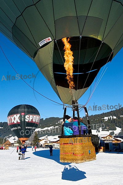 2010-01-23 Hot air balloon festival in the Tannheim Valley, Austria