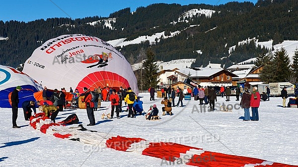 2010-01-23 Hot air balloon festival in the Tannheim Valley, Austria