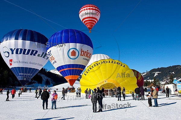 2010-01-23 Hot air balloon festival in the Tannheim Valley, Austria