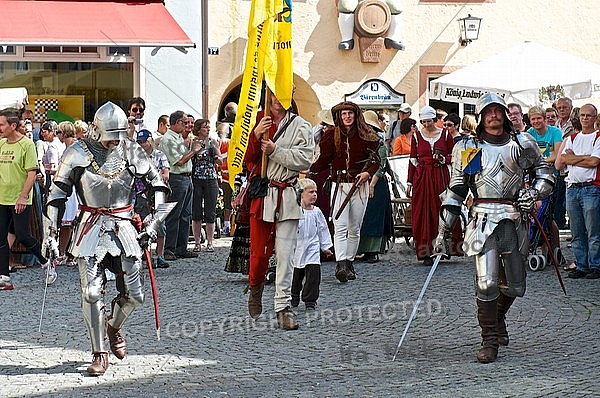 2011-09-03-04 Kaiser Maximilen 1. Festumzüge, Füssen, Bavaria, Germany