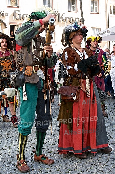 2011-09-03-04 Kaiser Maximilen 1. Festumzüge, Füssen, Bavaria, Germany