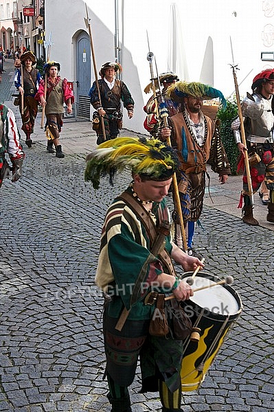 2011-09-03-04 Kaiser Maximilen 1. Festumzüge, Füssen, Bavaria, Germany