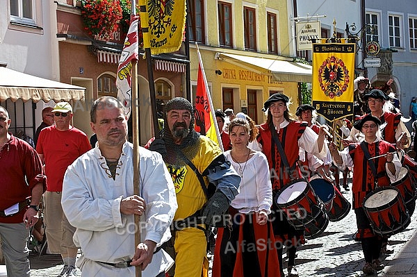 2011-09-03-04 Kaiser Maximilen 1. Festumzüge, Füssen, Bavaria, Germany