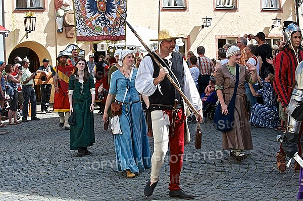 2011-09-03-04 Kaiser Maximilen 1. Festumzüge, Füssen, Bavaria, Germany