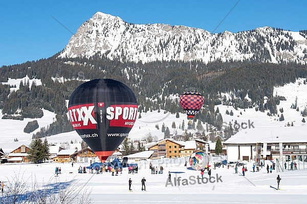 2012-01-15 Hot air balloon festival in the Tannheim Valley, Austria