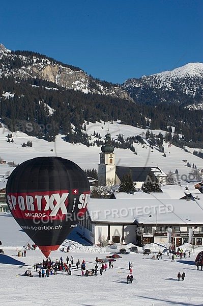 2012-01-15 Hot air balloon festival in the Tannheim Valley, Austria