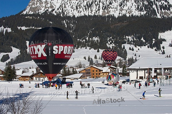 2012-01-15 Hot air balloon festival in the Tannheim Valley, Austria