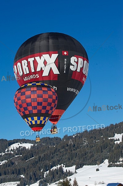 2012-01-15 Hot air balloon festival in the Tannheim Valley, Austria