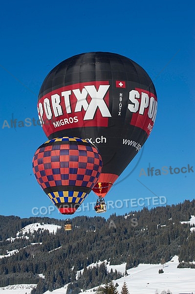 2012-01-15 Hot air balloon festival in the Tannheim Valley, Austria