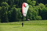 2013-06-07 King Ludwig Open 2013. Paragliding, Takeoff from a ramp, Tegelberg, Schwangau, Germany