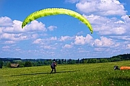 2013-06-07 King Ludwig Open 2013. Paragliding, Takeoff from a ramp, Tegelberg, Schwangau, Germany