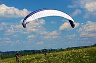 2013-06-07 King Ludwig Open 2013. Paragliding, Takeoff from a ramp, Tegelberg, Schwangau, Germany