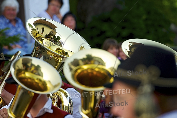 2013-07-21 Platzkonzert - Männerchor, Alphorngruppe, Musikkapelle Eisenberg in Maria Hilf