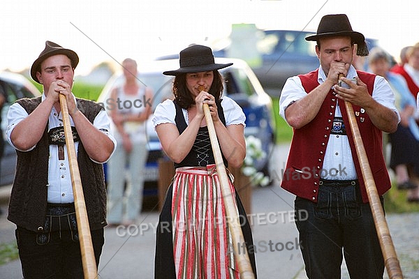 2013-07-21 Platzkonzert - Männerchor, Alphorngruppe, Musikkapelle Eisenberg in Maria Hilf