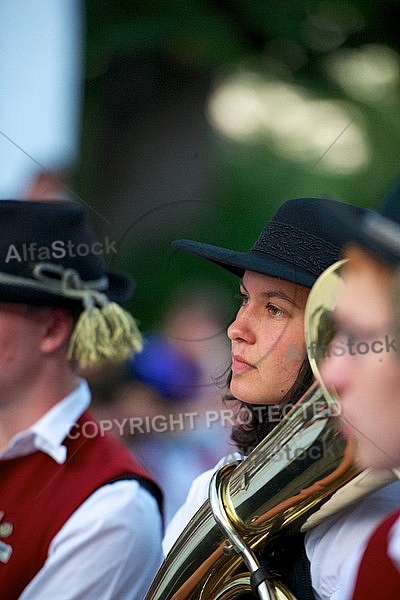 2013-07-21 Platzkonzert - Männerchor, Alphorngruppe, Musikkapelle Eisenberg in Maria Hilf