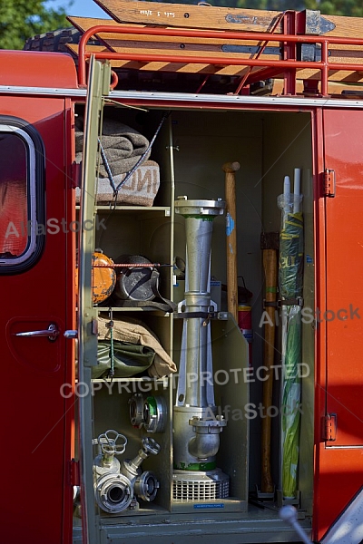 2015-08-08+09 Oldtimertreffen am Feuerwehrhaus Seeg, Bavaria, Germany,  Fire apparatus