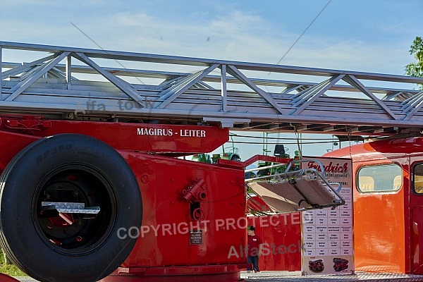 2015-08-08+09 Oldtimertreffen am Feuerwehrhaus Seeg, Bavaria, Germany,  Fire apparatus