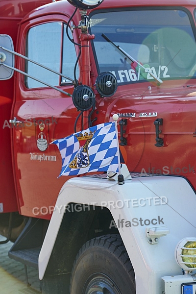 2015-08-08+09 Oldtimertreffen am Feuerwehrhaus Seeg, Bavaria, Germany,  Fire apparatus