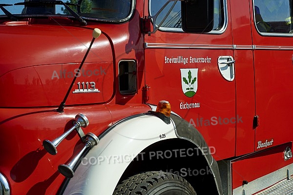 2015-08-08+09 Oldtimertreffen am Feuerwehrhaus Seeg, Bavaria, Germany,  Fire apparatus