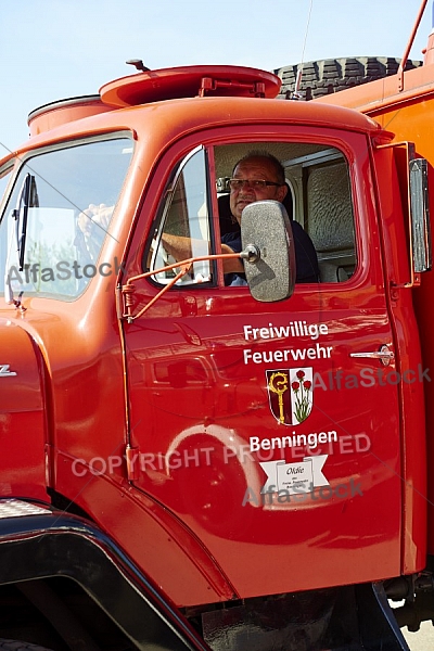 2015-08-08+09 Oldtimertreffen am Feuerwehrhaus Seeg, Bavaria, Germany,  Fire apparatus