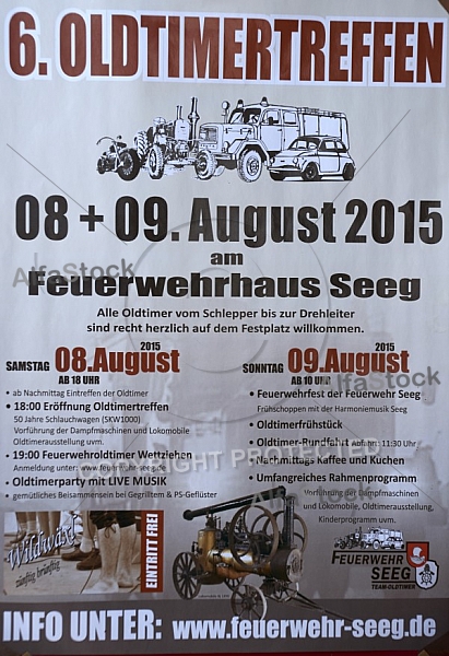 2015-08-08+09 Oldtimertreffen am Feuerwehrhaus Seeg, Bavaria, Germany,  Fire apparatus