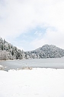 Alatsee, Winter, Bavaria, Germany