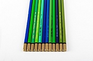 Aquarell coloured pencilGreen light 