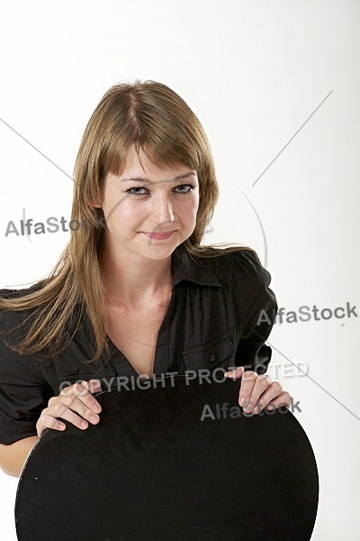 Beauty model girl, withe background