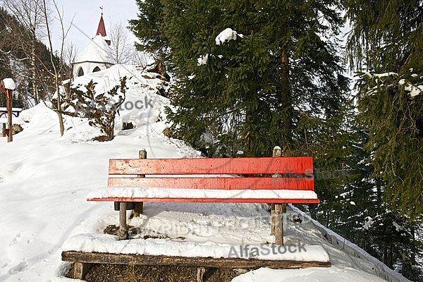 Bench furniture, Tannheim, Tyrol, Austria