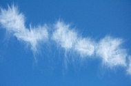 Blue sky, white cloud