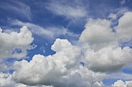 Blue sky, white cloud