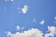 Blue sky, white cloud