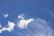 Blue sky, white cloud