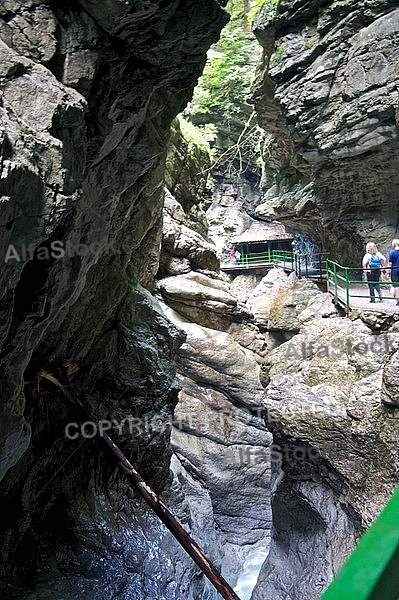 Breitachklamm ravine in Bavaria in Germany