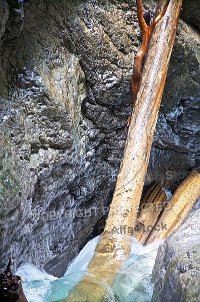 Breitachklamm ravine in Bavaria in Germany