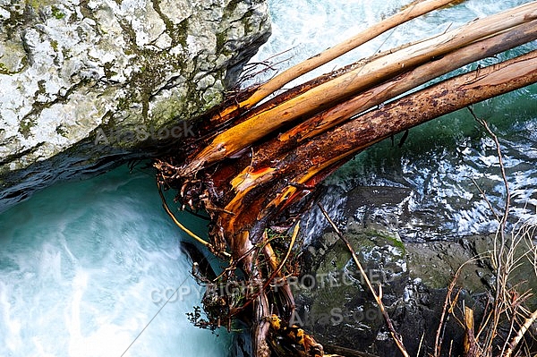 Breitachklamm ravine in Bavaria in Germany