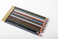 Brown Aquarell coloured pencil