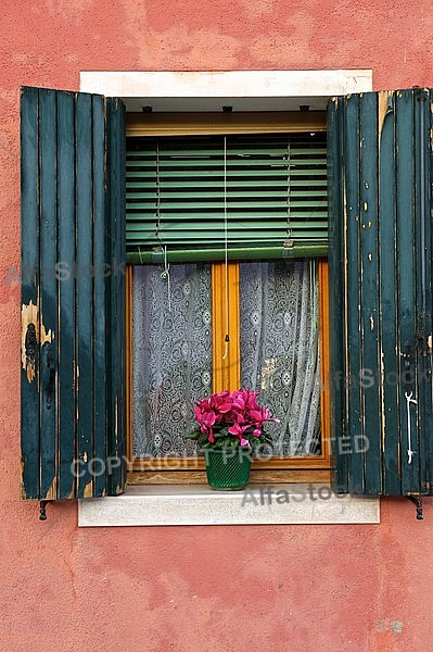 Burano in the Venetian Lagoon, Italy