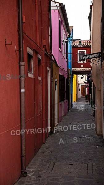 Burano in the Venetian Lagoon, Italy