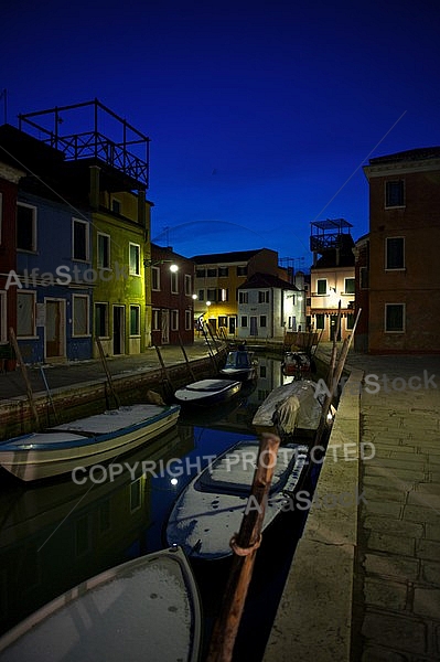 Burano in the Venetian Lagoon, Italy