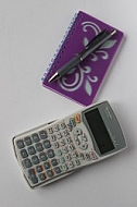Calculator booklet pencil