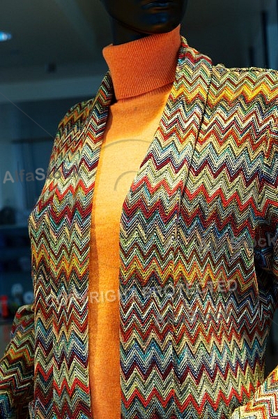 Colorful blazer in a shop