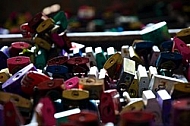 Coloured locks, locks