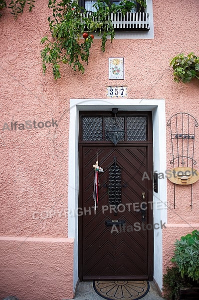 Door, Landsberg am Lech in Bavaria in Germany