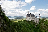 Famous Neuschwanstein Castle in Schwangau, Germany