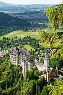 Famous Neuschwanstein Castle in Schwangau, Germany