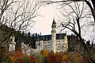 Famous Neuschwanstein Castle in Schwangau, Germany