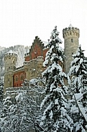 Famous Neuschwanstein Castle in Schwangau, Germany